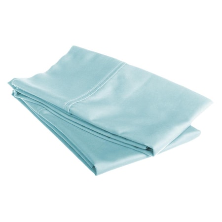 Superior  530 Thread Count Egyptian Cotton King Pillowcase Set Solid  Light Blue 530KGPC SLLB